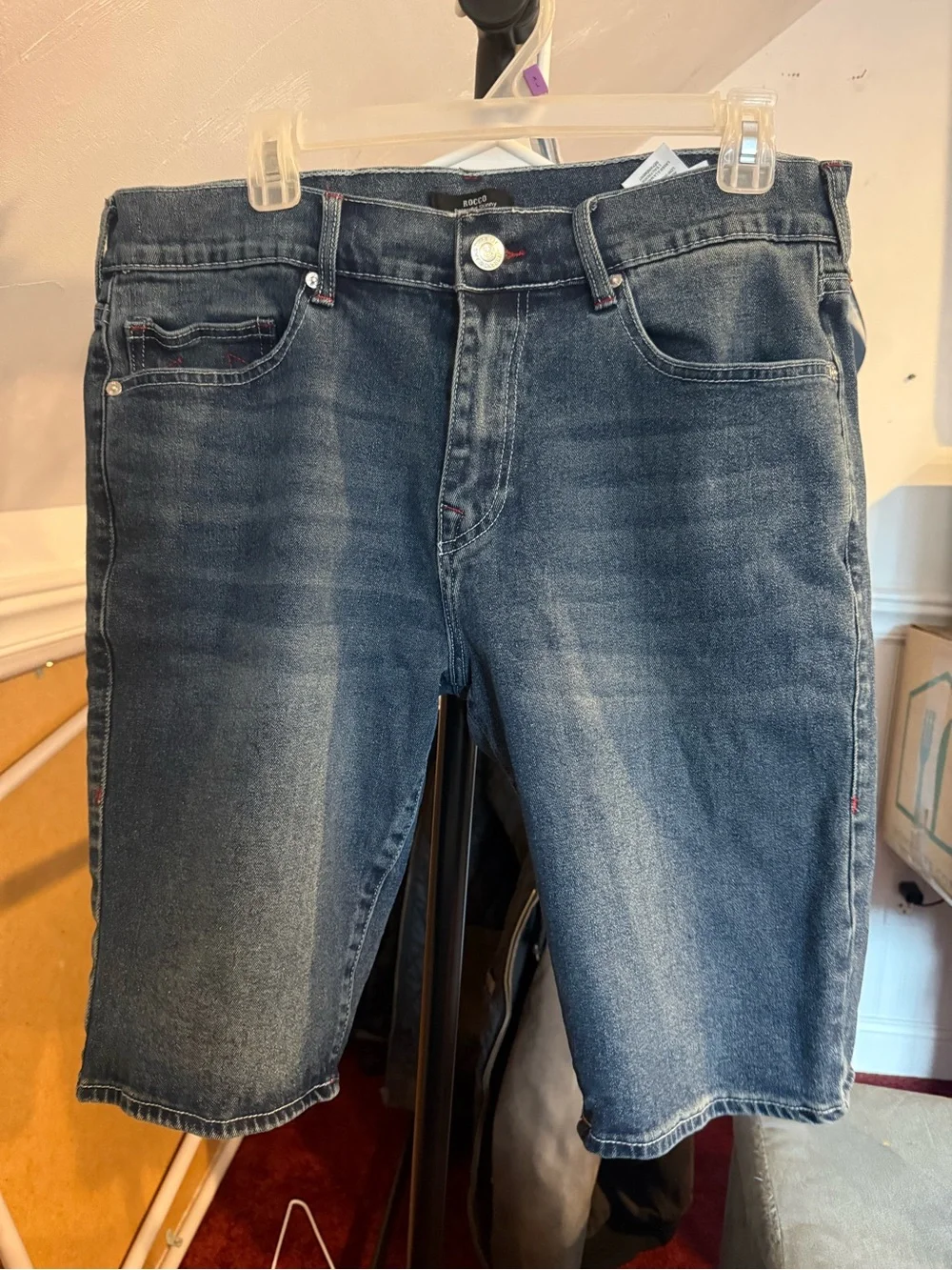 True Religion Men's Blue Denim Jean Shorts